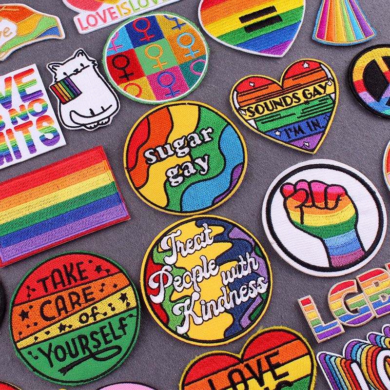 Patchs arc-en-ciel sur vêtemen - Velcro Sew On avis et prix