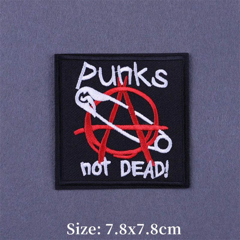 Patchs à repasser brodés Punk  - Velcro Sew On avis et prix