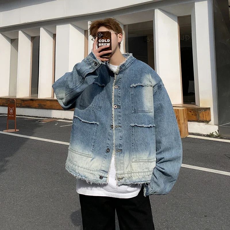 Veste en jean déchirée style h - Sewing Jackets avis et prix