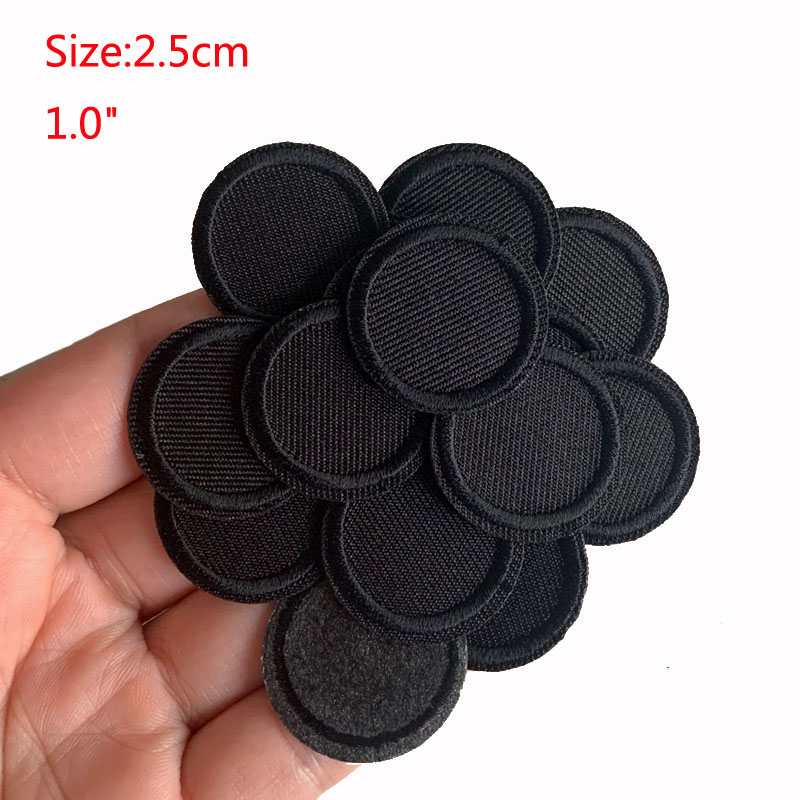 Patchs ronds noirs pour vêteme - Velcro Sew On avis et prix