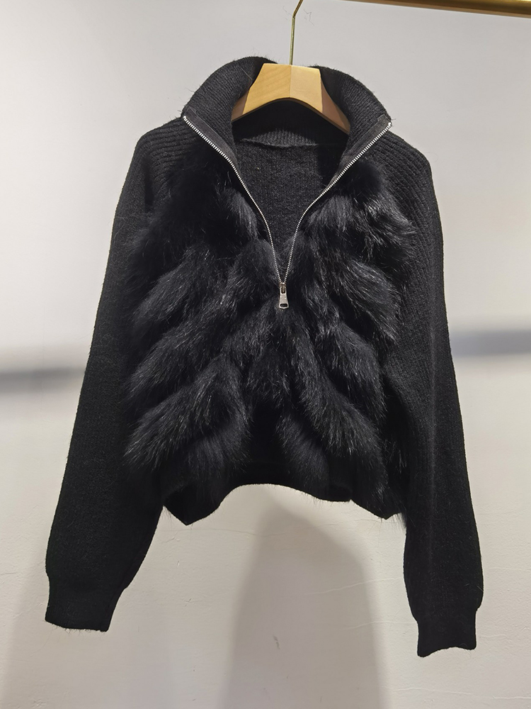 Femmes réel manteau de fourrur - Sewing V avis et prix