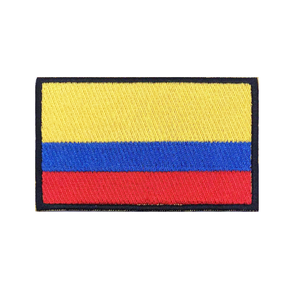 Patchs drapeau colombie, brass - Velcro Sew On avis et prix