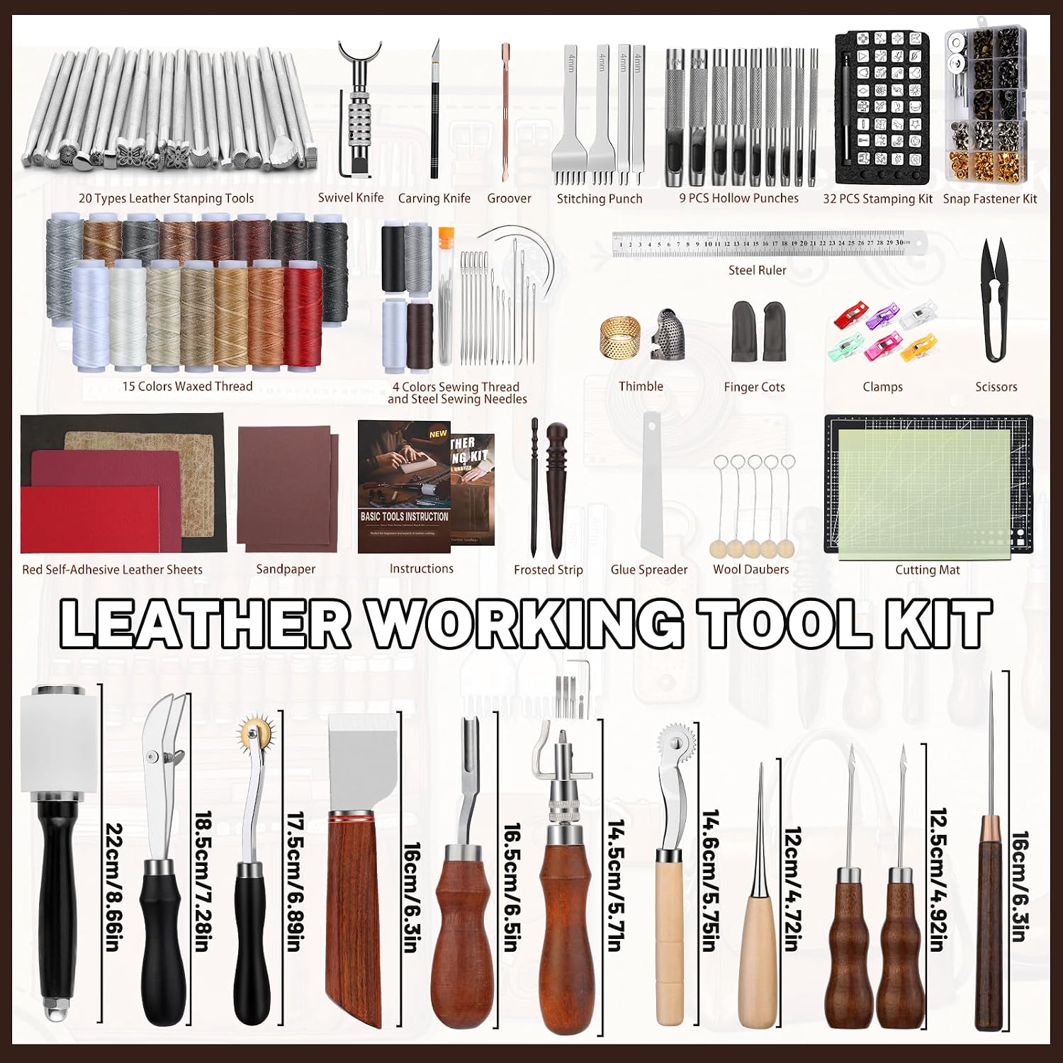 Kit de travail du cuir, outils - Sewing Custom avis et prix