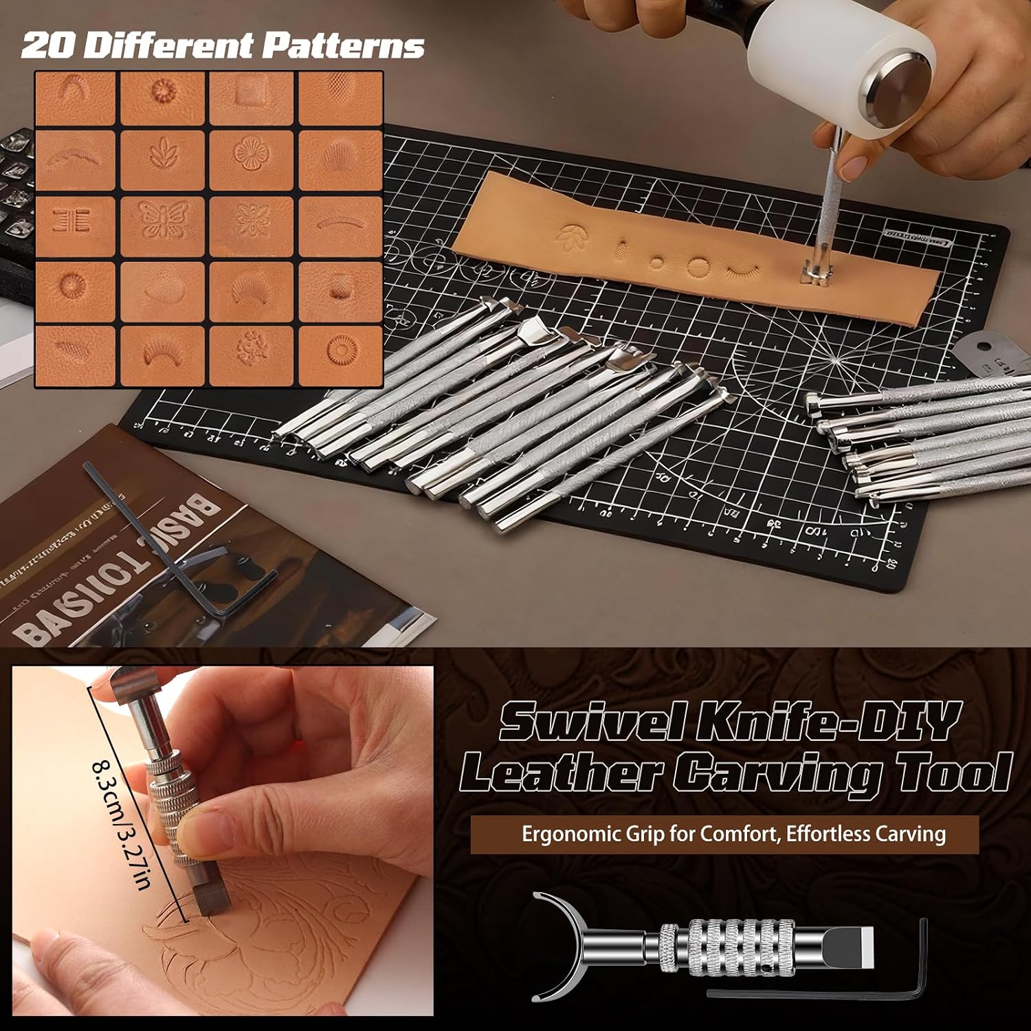 Kit de travail du cuir, outils - Sewing Custom avis et prix