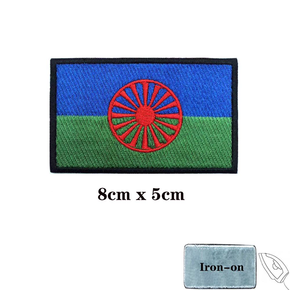 Rom gypsy drapeau des Romani p - Velcro Sew On avis et prix