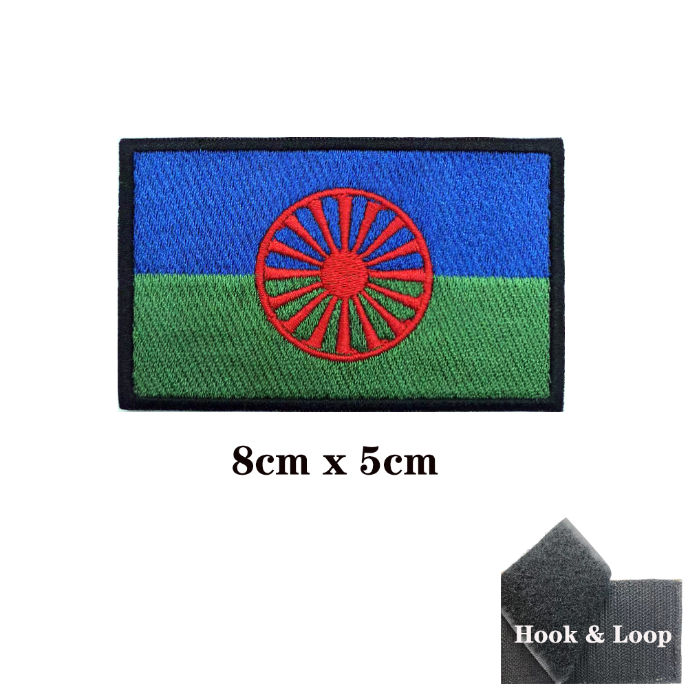 Rom gypsy drapeau des Romani p - Velcro Sew On avis et prix