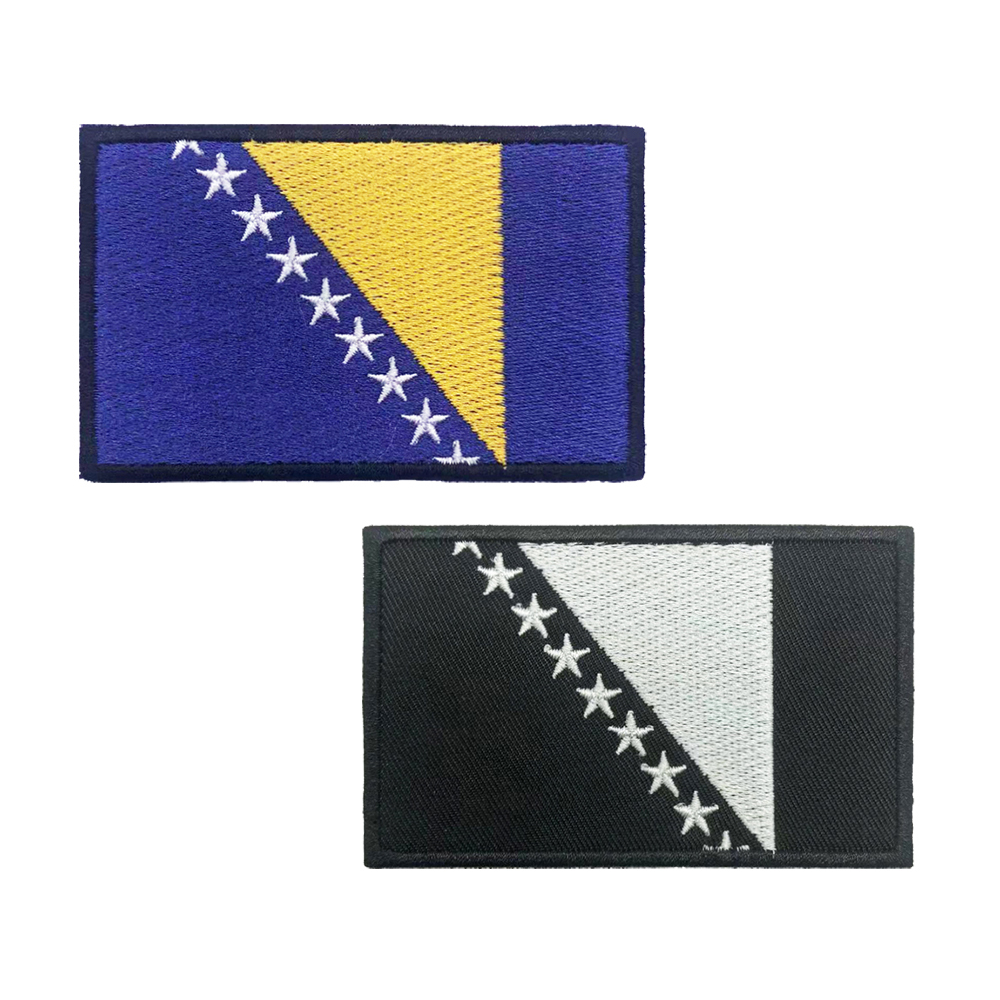 Patch drapeau de la bosnie et  - Velcro Sew On avis et prix