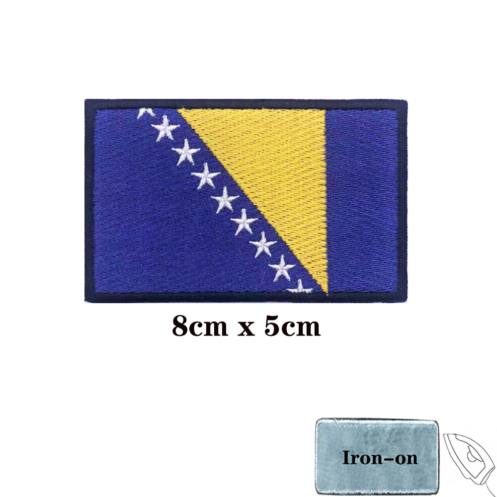 Patch drapeau de la bosnie et  - Velcro Sew On avis et prix