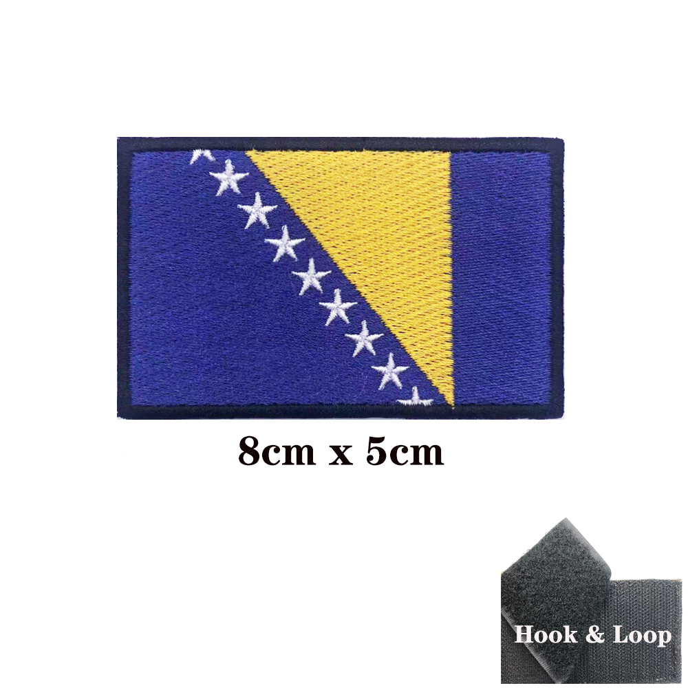 Patch drapeau de la bosnie et  - Velcro Sew On avis et prix