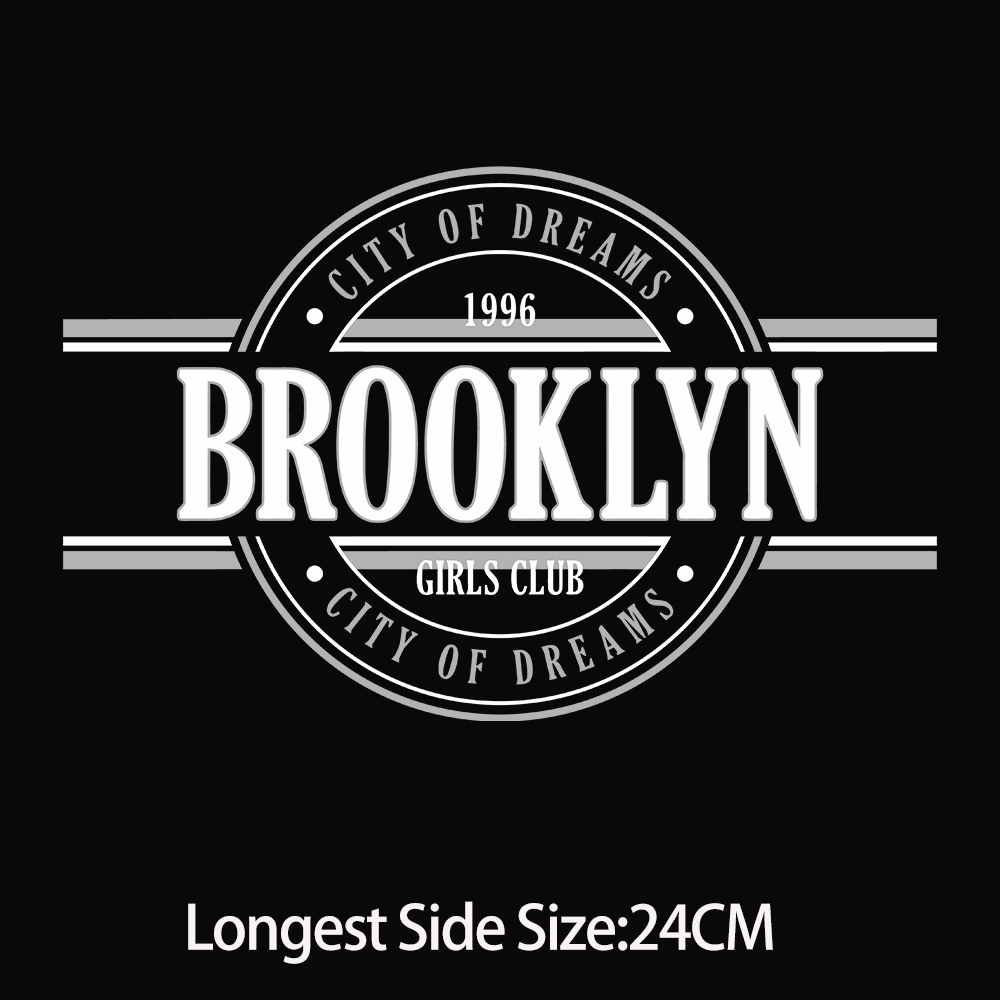 BROOKLYN motif de nom de ville - Velcro Sew On avis et prix